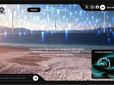 FUTURISTIC AI 3d animation branding graphic design logo motion graphics ui