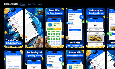 Screenshots for App store and Playstore app app store design graphic design screenshots ui