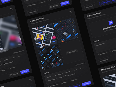 Share Modal Component – UX/UI Design 3d animation branding design graphic design illustration logo motion graphics ui vector