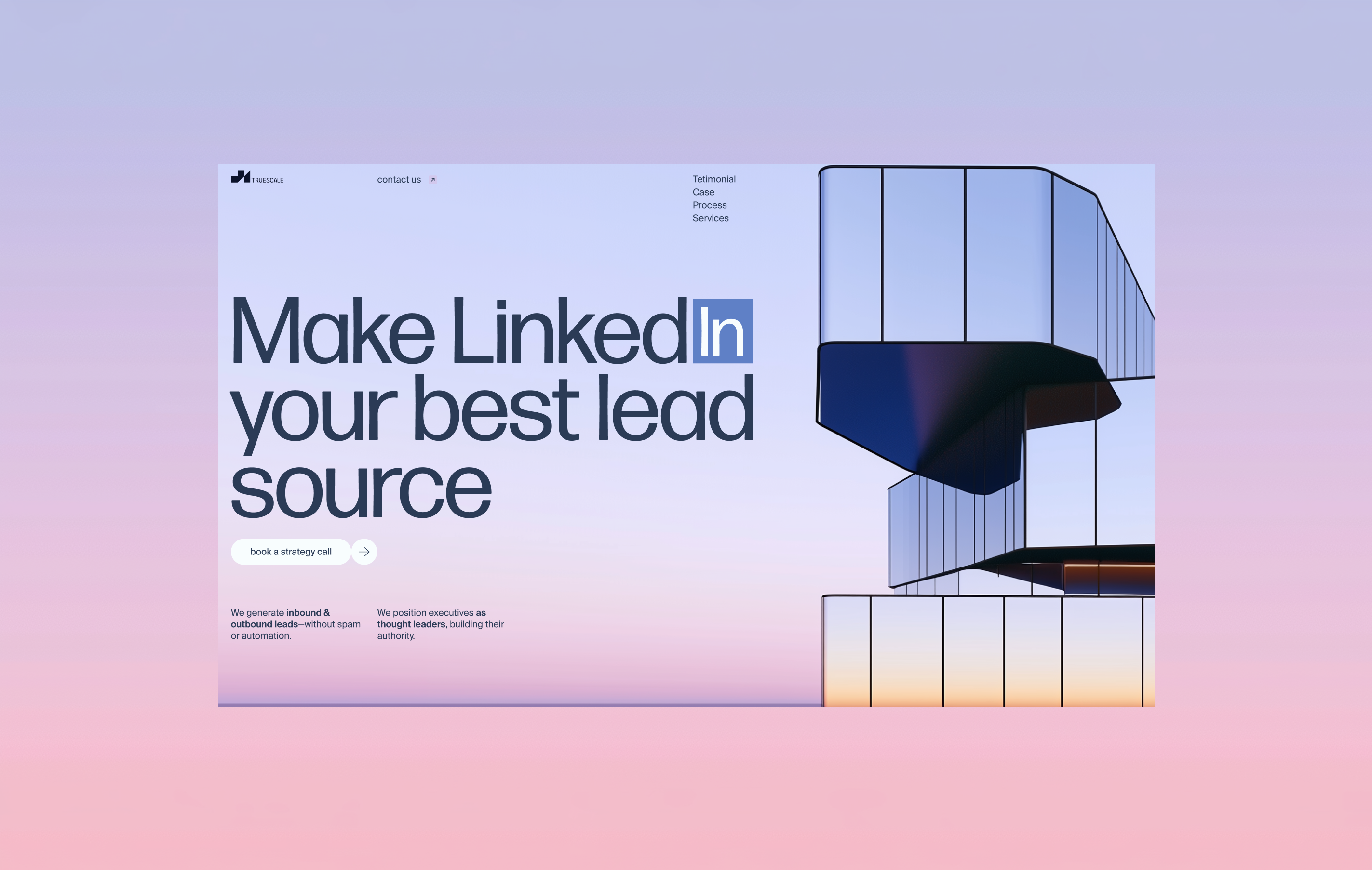 LinkedIn Marketing Website — Concept Design animation b2b cleanui conceptdesign creativeagency digitalagency interface landingpage leadgeneration linkedin marketing minimaldesign modernwebdesign multipage webdesign