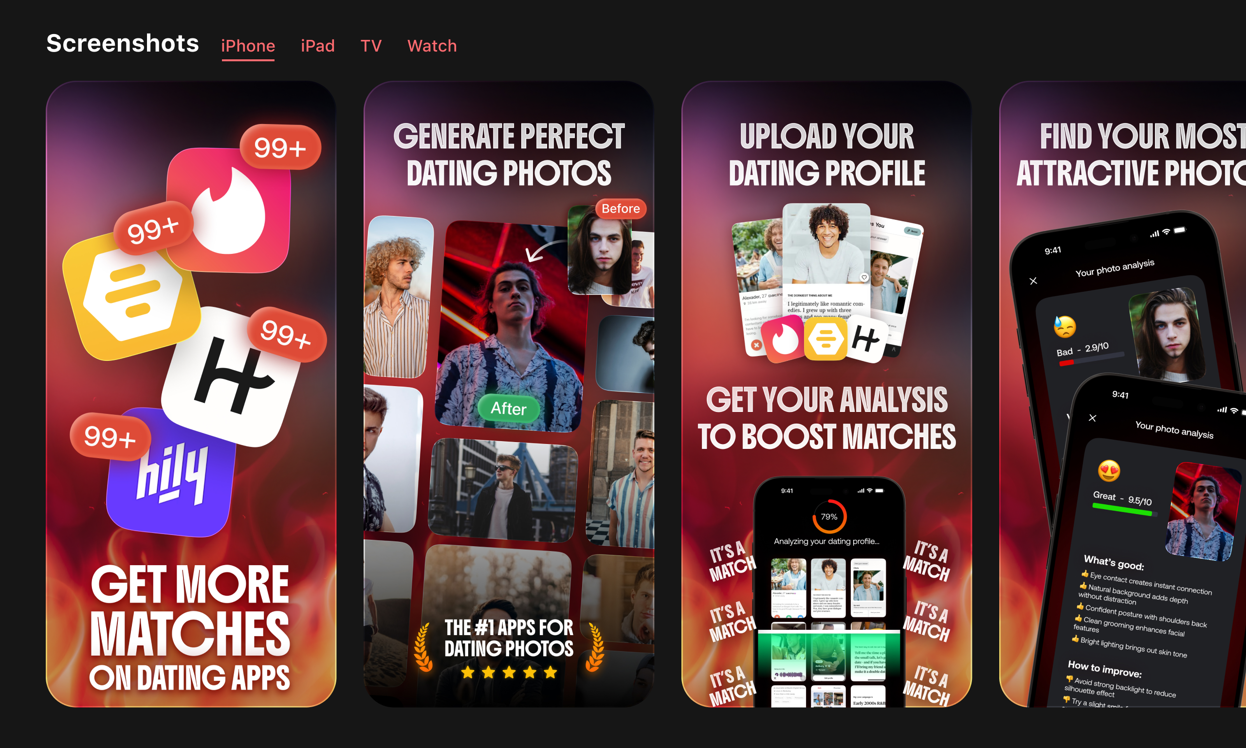 Dating App Screenshots for App Store app dating app design graphic design illustration screenshots ui vector