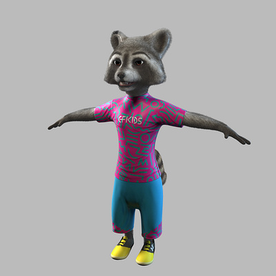 New 3D raccoon character! WE DESIGN YOUR DREAMS 3d 3d modeing 3d rendering 3dmodeling animation branding design illustration ui visualization