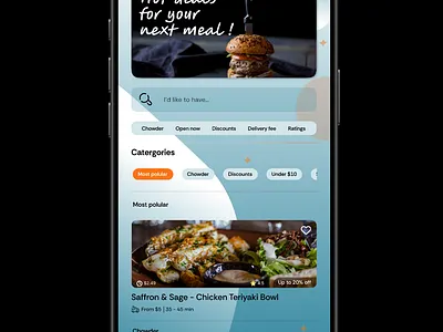 Mobile food ordering app ui design designinspiration figma figmadesign graphic design ui uidesign uiinspiration uitrends uiux design userinterface uxdesign webdesign
