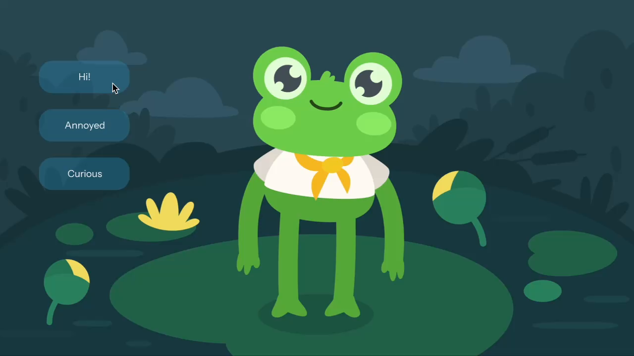 Example of Greg The Frog Animation