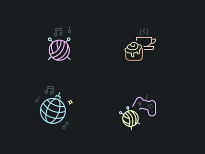 Unique Animated Icons animation caviar iconography motion graphics spotify