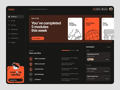 Product for an Education Company ✦ Toko design interface product service startup ui ux web website