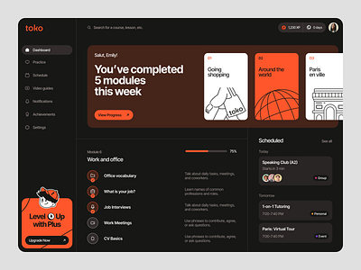 Product for an Education Company ✦ Toko design interface product service startup ui ux web website