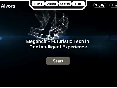 ELEGANCE + FUTURISTIC TECH ( AIVORA) 3d animation branding design graphic design illustration logo motion graphics ui