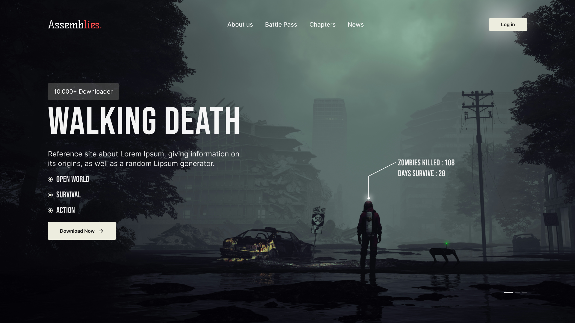 Gaming UI - Hero Section by Aaditya Sharma on Dribbble