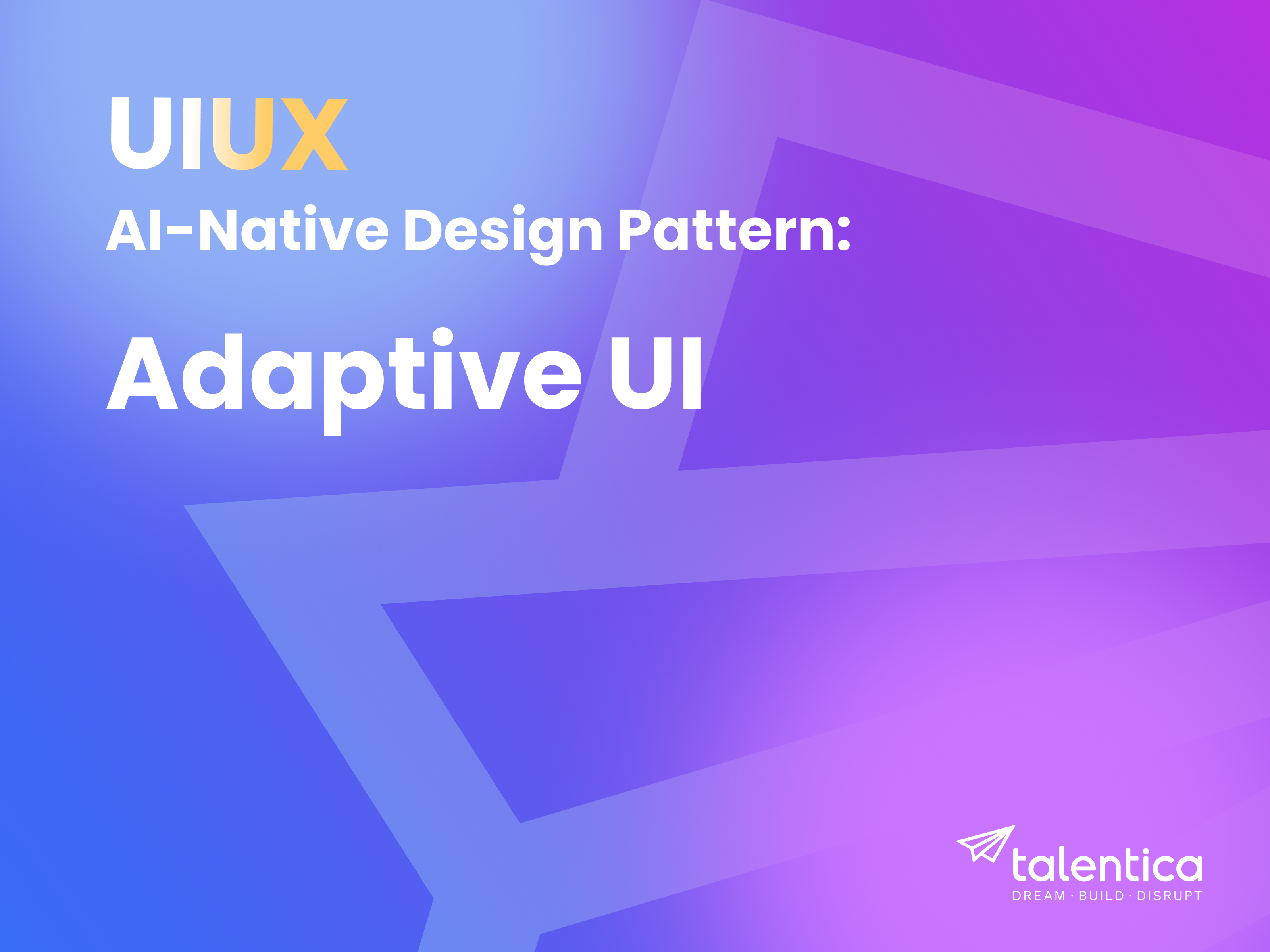 Adaptive UI | AI Native ai ai design ai interface ai patterns daily ui design for ai design inspo interaction design ui design ux ux design