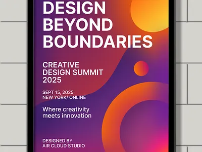 Creative Design Summit 2025 — Event Poster Mockup Showcase advertising branding eventposter graphic design posterdesign visibilities
