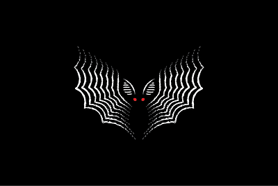 Bat Ultrasound animal bat branding design graphic design grunger halloween logo rada sonic sound vector wave