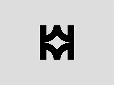 H W M branding h logo initial letter mark logo logo design m logo meuseum monogram negative space star w logo wonder