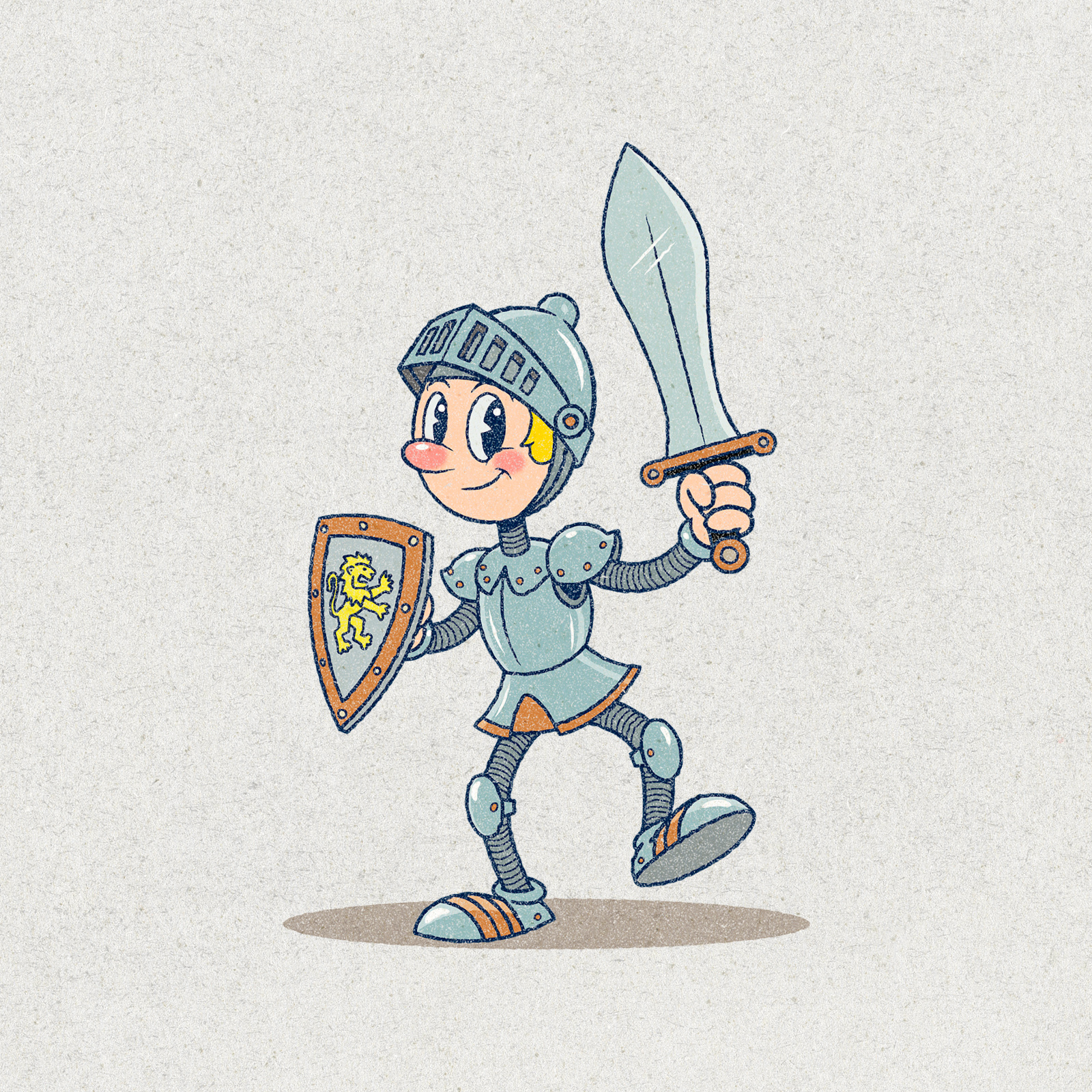 Example of Retro Characters With A Unique Touch.