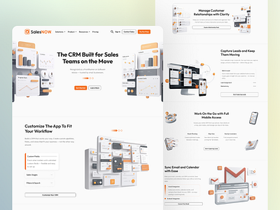 SaaS Landing Page Design homepage idea landing page landing page idea modern design modern saas modern website saas homepage saas landing saas tool saas website selectable content ui ux website website idea