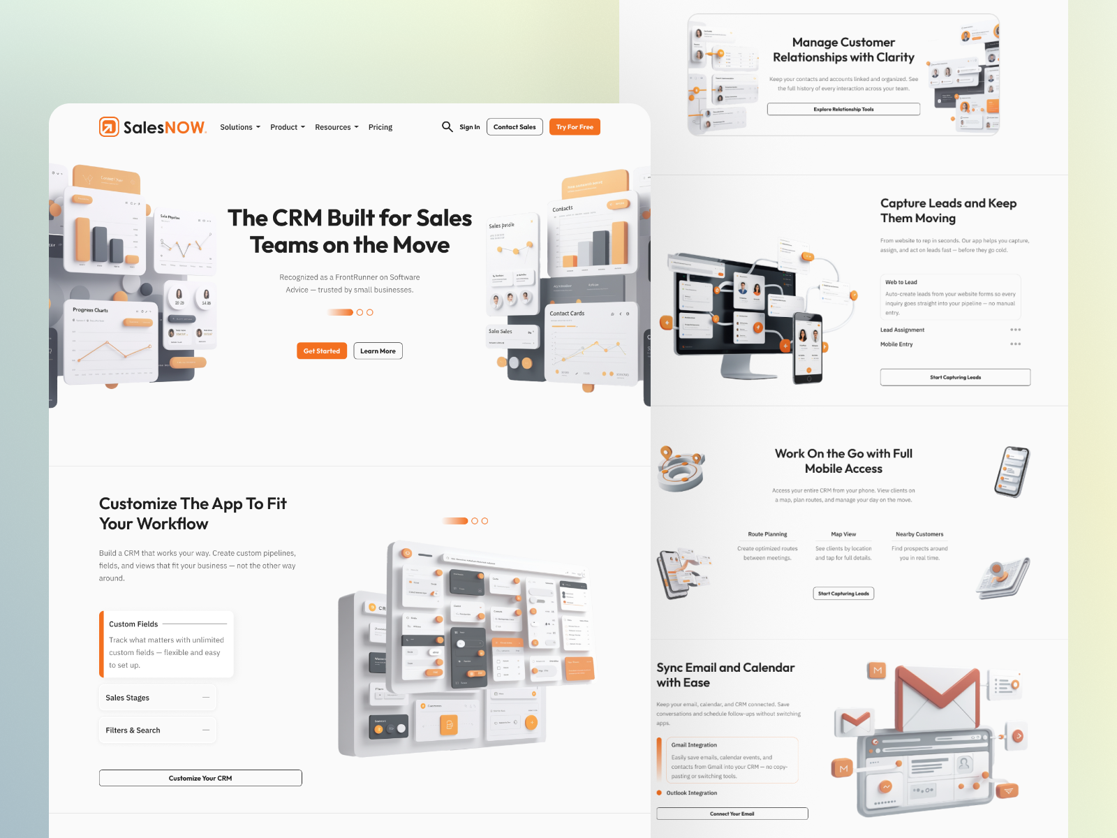 Example of Website/Mobile App UI/UX Design