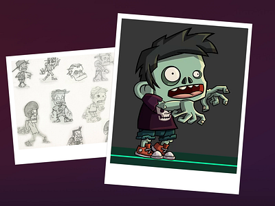 The zombie walk of Eddie dribbbleshots