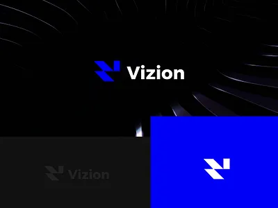 Vizion logo abstract logo brand identity branding logo logotype tech logo v letter