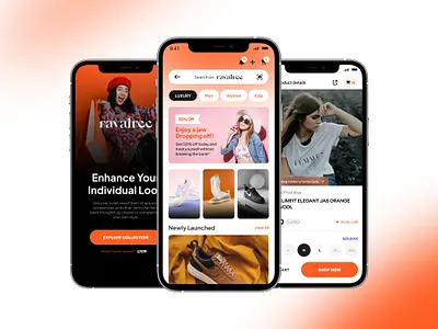 Fashion E-Commerce App UI — Modern, Bold & User-Friendly ecommerce app fashion app ui minimal design mobile app design modern ui online store product page ui shopping app uiux design