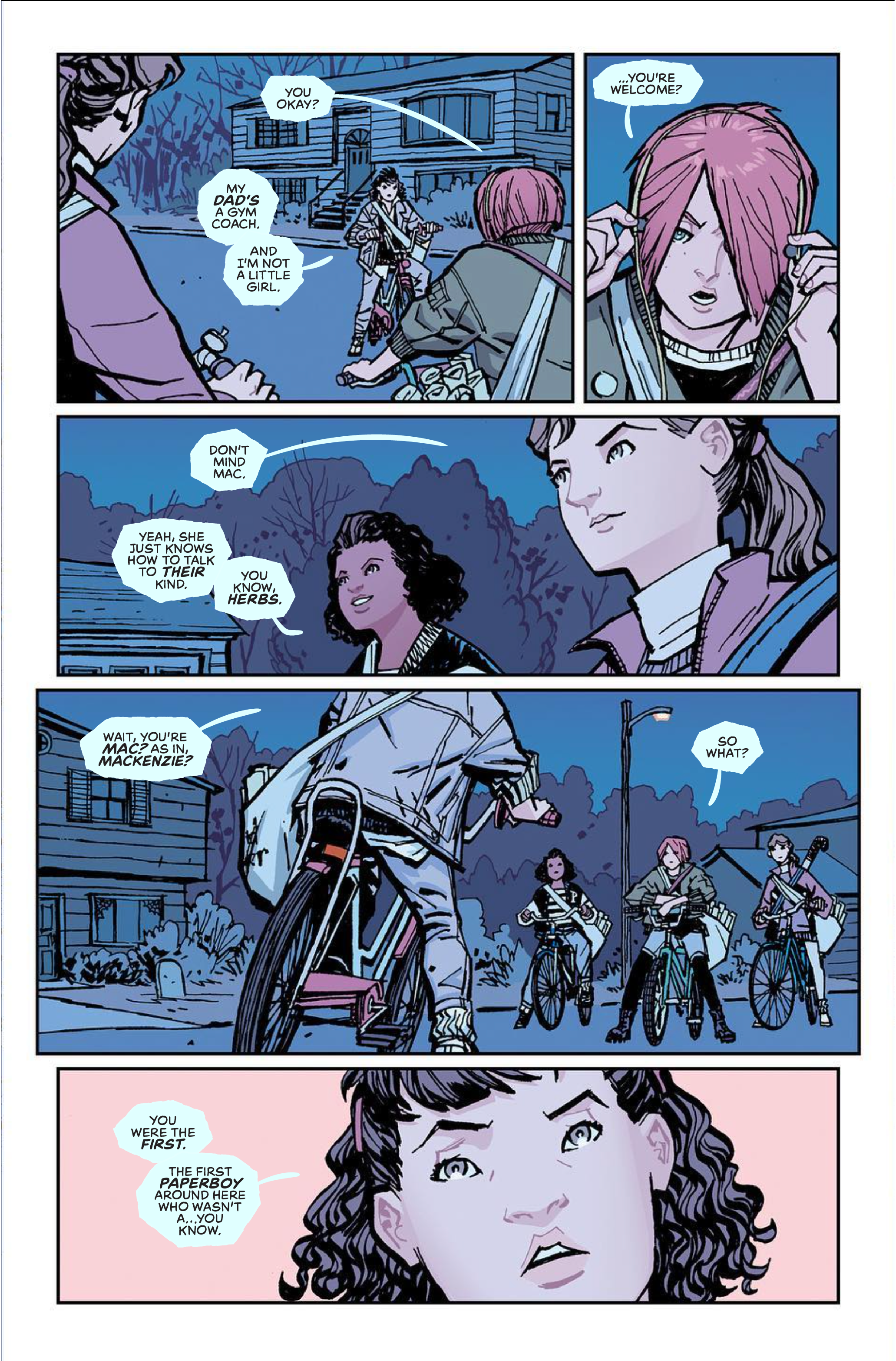 Comic Lettering for PAPER GIRLS comic comic book comic lettering design lettering