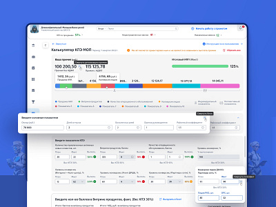 UX/UI of the Sales manager bonus calculator banking app banking crm banking interface banking service bonus calculator cms dashboard fintech guidelines design interactive prototype personal account product design prototyping table service task manager ui user flow user research ux web design