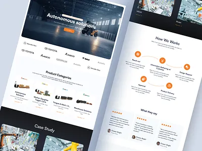 Industrial Website Design industrial website landing page user experience user interface user interface design website concept website design