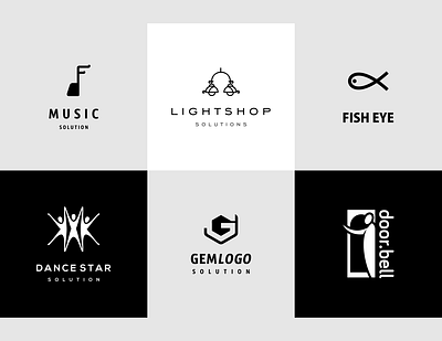 Template logo designs set #7 branding creative design emblem identity logo logotype template