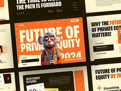 Finflo - Blockchain Website / UI Design 3d animation branding design figma graphic design homepage logo motion graphics ui web design website website design