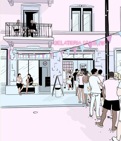 Illustrations branding colored design illustration people visualization