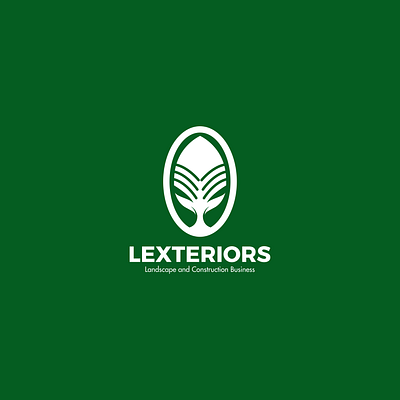 Lexteriors Land Logo animation branding design graphic design illustration logo typography ui ux vector