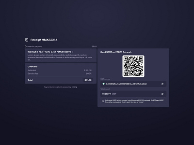 Web3 Payment Flow ⚡ - [3/5] bitcoin crypto crypto payment dapp ethereum gateway interface payment stripe ui ux web3