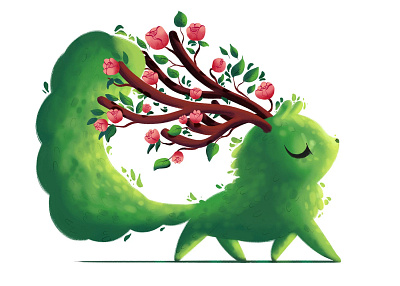 Flower + cat (i guess?) + magic = Break time !