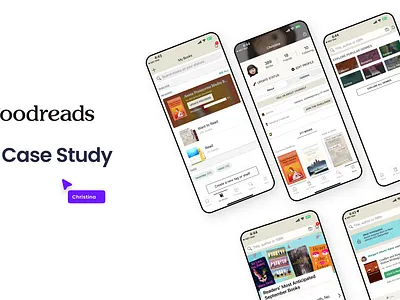 UX Case Study - Goodreads app case study design figma goodreads product design research ui user persona ux ux case study ux research wireframe