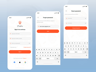 Food Delivery Mobile App online shop ui