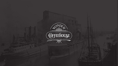 Wonder Coffeehouse Brand Identity branding buffalo coffee design historic logo mural shop sign typography waffles wonder