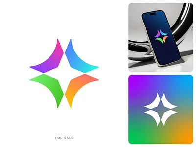 AI Spark — Abstract & Colorful Logo for Futuristic Tech Brands ailogo appicon blockchain branding colorfullogo gradientlogo icon innovationlogo logo logodesign modern logo neuralnetwork print saas sparklogo starlogo techlogo technology web3