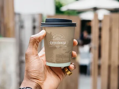 Wonder Coffeehouse Brand Identity branding buffalo coffee cup historic logo mug restaurant shop stamp store typography waffles wonder