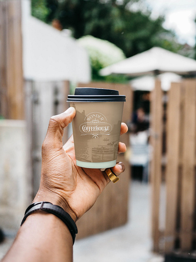 Wonder Coffeehouse Brand Identity branding buffalo coffee cup historic logo mug restaurant shop stamp store typography waffles wonder