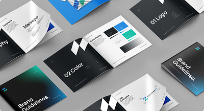 NorthStack.AI – Brand Guidelines animation brand consistency brand guidelines brand identity brand system branding branding design clean design design system fintech graphic design logo logo design minimalist modern motion graphics professional sleek uxui branding visual identity