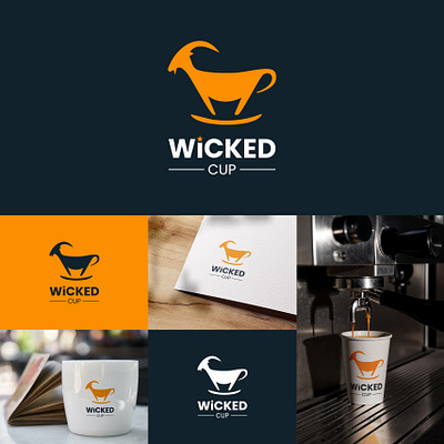 "WICKED CUP" Logo and Branding 3d branding graphic design logo ui