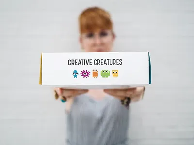 Creative Creatures Brand Identity & Learning Kit art branding children classroom creative creatures design explore illustration kid kit learning logo monsters packaging play teacher