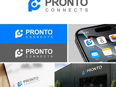 "PRONTO CONNECTS" Logo and Branding 3d animation branding graphic design logo motion graphics ui