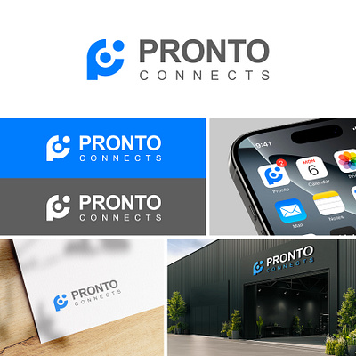 "PRONTO CONNECTS" Logo and Branding 3d animation branding graphic design logo motion graphics ui