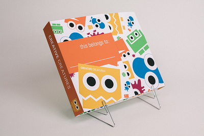 Creative Creatures Brand Identity & Learning Kit branding children classroom creative creature curriculum education illustration kid kit learn logo monster packaging play student teacher workbook