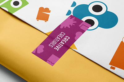Creative Creatures Brand Identity & Learning Kit branding children classroom creative creatures curriculum icon illustration kid learn logo merch monster packaging play student teacher