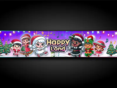 youtube channel banner background kids channel art happy land youtube banner design youtube channel banner youtube christmas banner art youtube kids channel banner