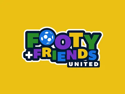 Footy + Friends Logo Design branding children childrens show crest education footy kids logo psa soccer soccer ball soccer kit