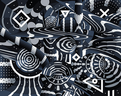 TBS pattern absract art design personal vector