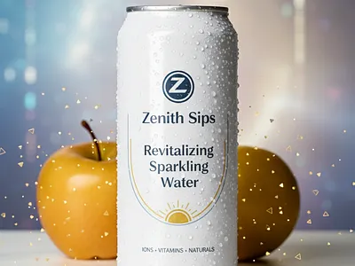 Revitalizing Sparkling Water E-commerce Hero Shot marketing