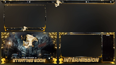 Twitch Overlay Pack design gaming logo logo overlays stream overlay twitch